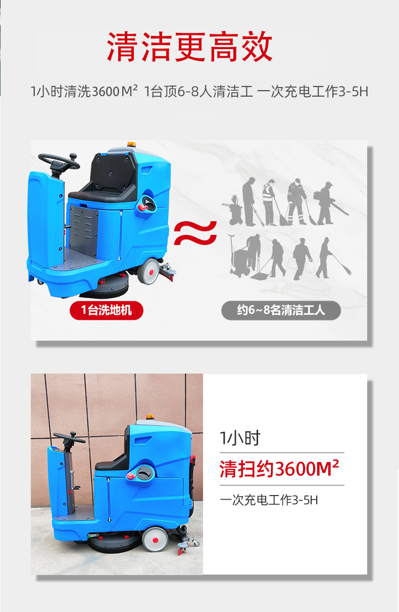 绵阳驾驶式洗地机更适合用在高铁站